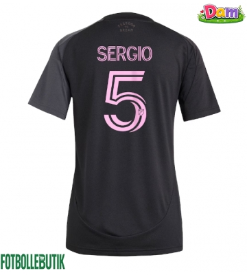 Inter Miami Sergio Busquets #5 Bortatröja Kvinnor 2025-26 Kortärmad